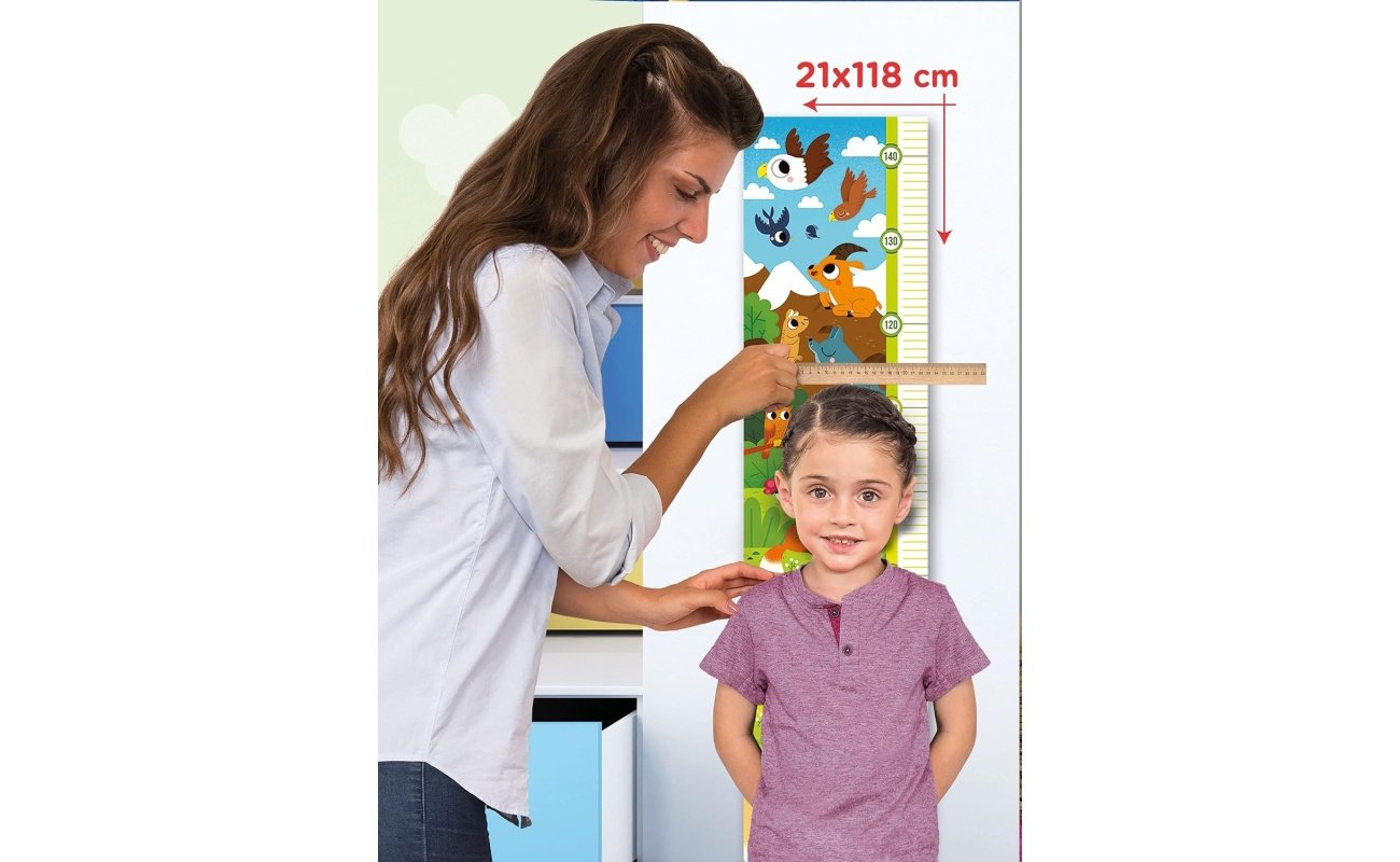 Clementoni supercolor dėlionė – ūgio matuoklis “Cutie Animals 30pcs