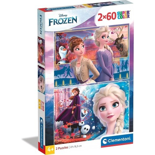 Clementoni supercolor dėlionė “Frozen 2” 2×60 pcs