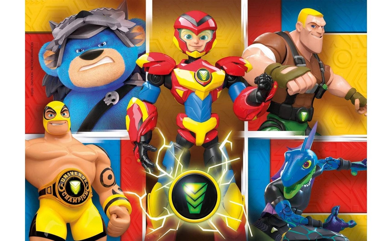 Clementoni supercolor dėlionė “Power Players” 2×60 pcs