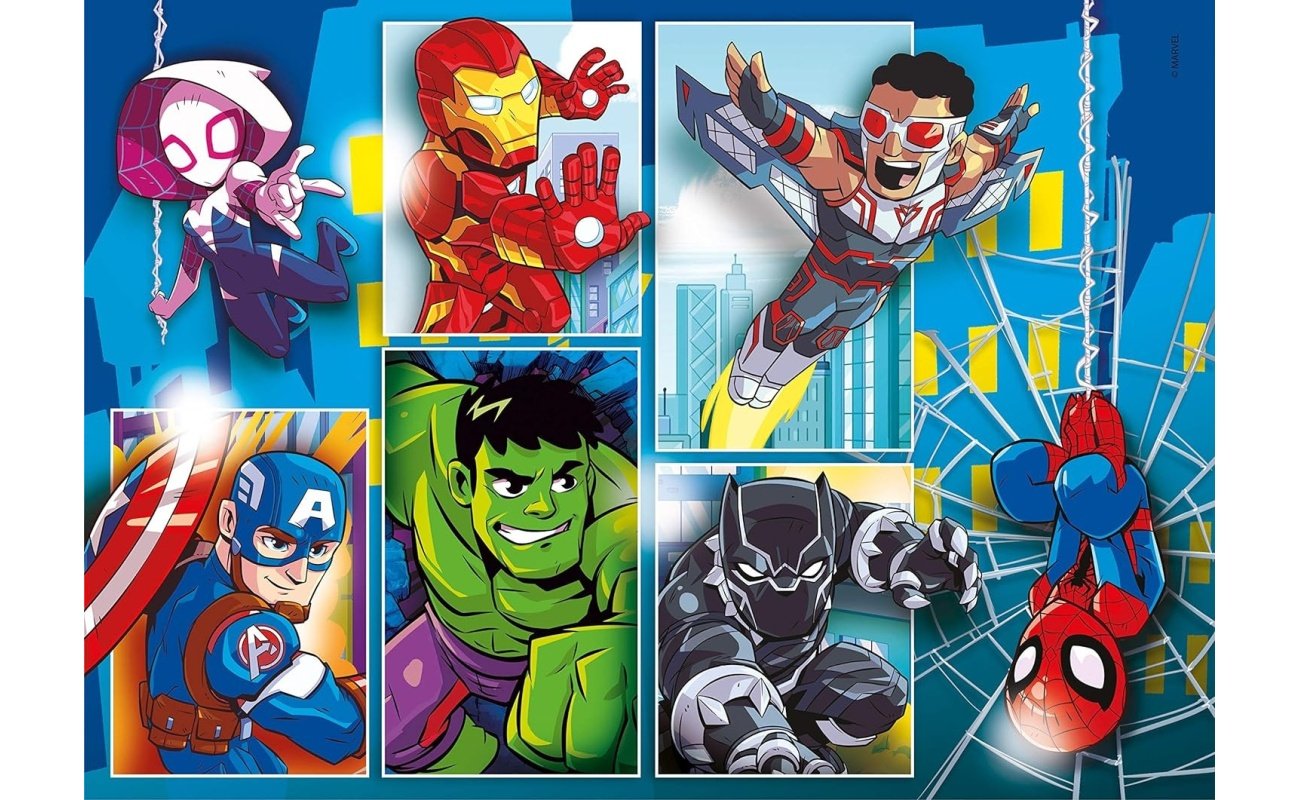 Clementoni supercolor dėlionė “Marvel Super Hero Avengers” 2×20 pcs