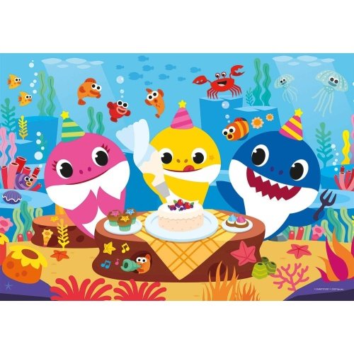 Clementoni Supercolor dėlionė (spalvinama dėlionė) “Baby Shark” 60pcs