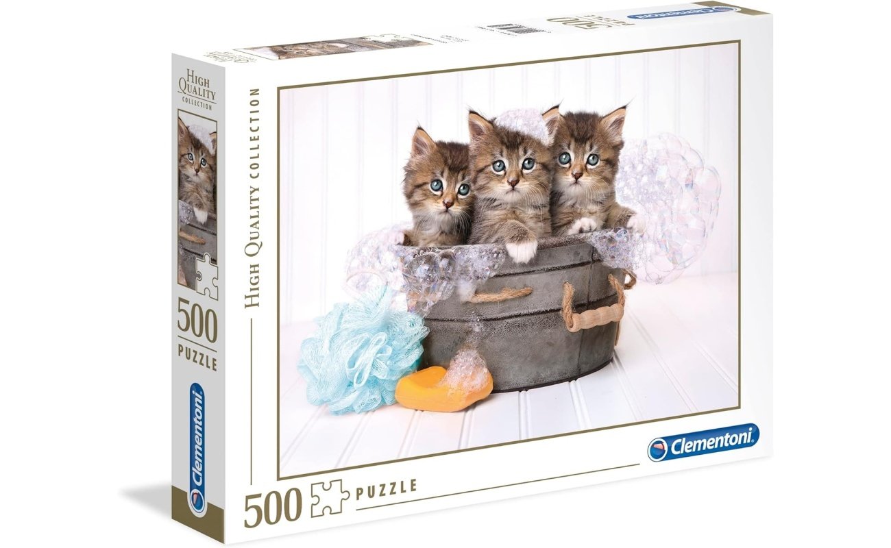 Clementoni dėlionė “Kittens & Soap” 500pcs