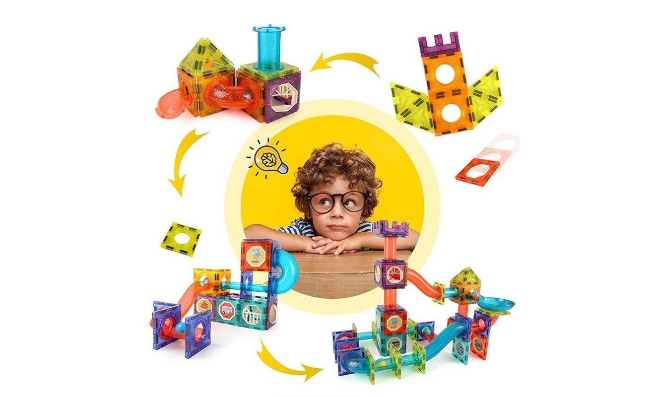Magnetinis konstruktorius MAG-BUILD 49pcs (šviečiantis)
