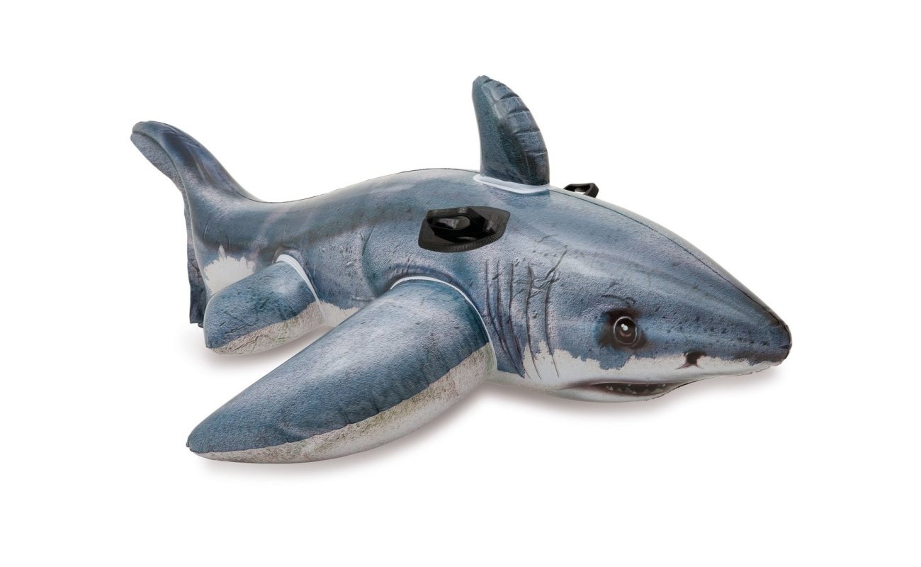 Pripučiamas plaustas INTEX Great White Shark 173x107cm