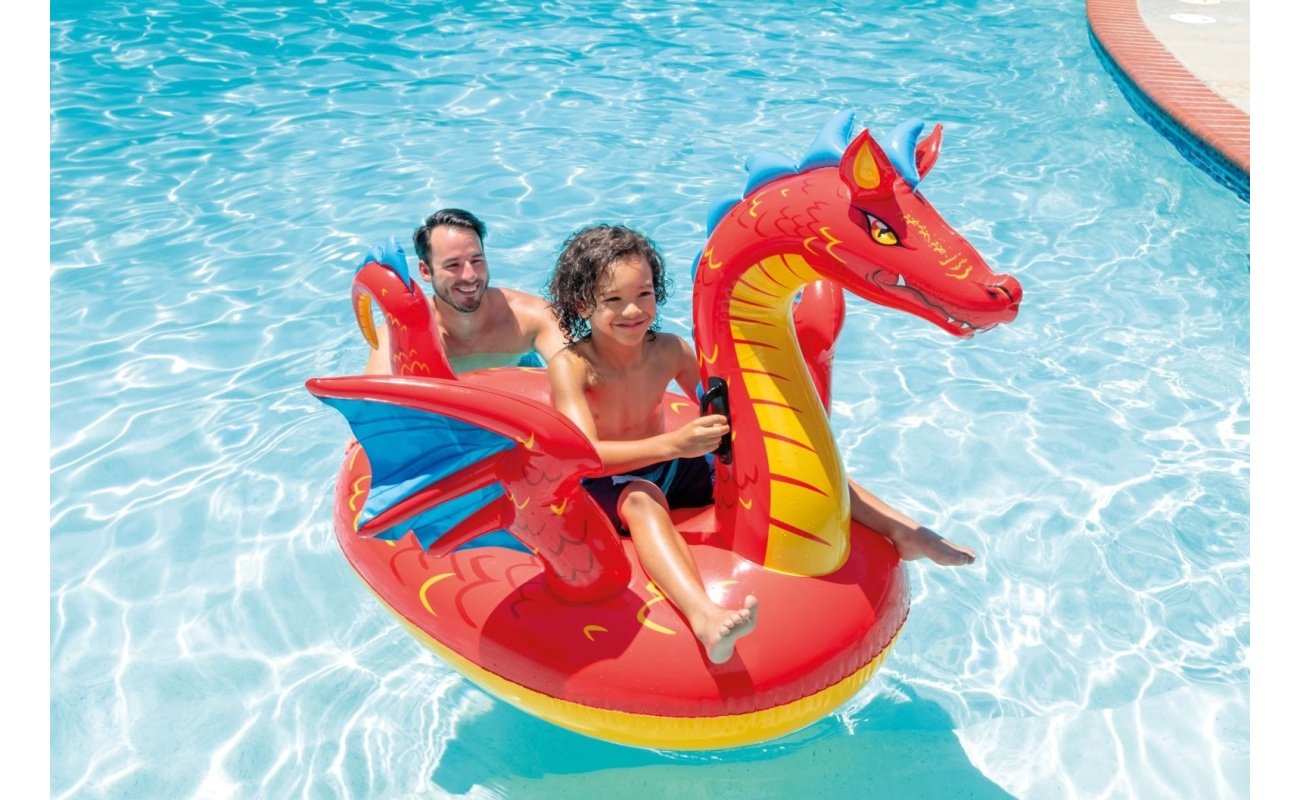Pripučiamas plaustas INTEX Dragon 198x173cm