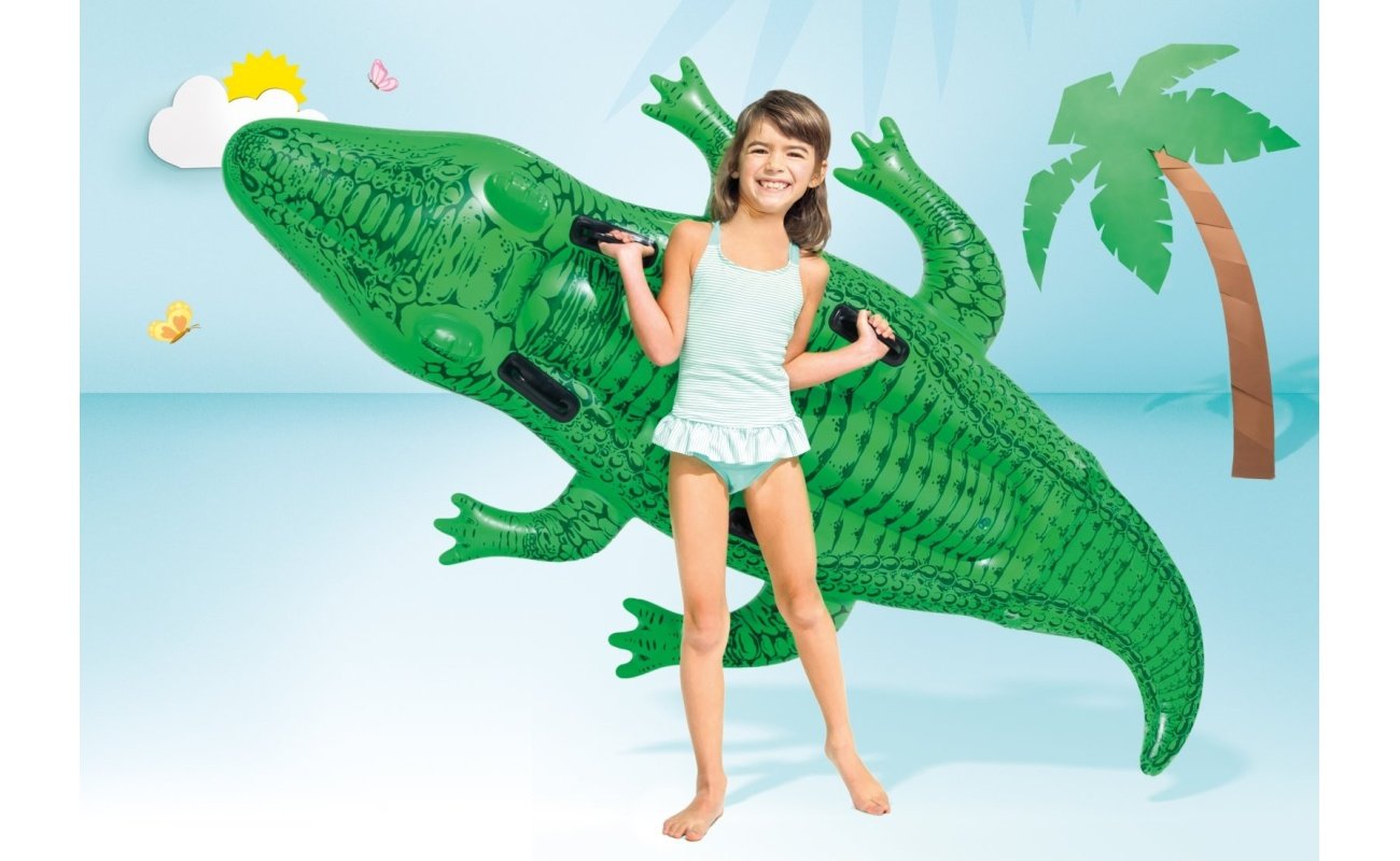 Pripučiamas plaustas INTEX Giant Gator 203x114cm