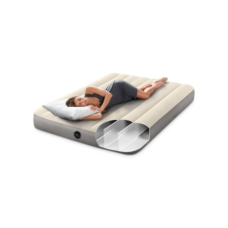 Pripučiamas čiužinys INTEX Full Dura-Beam, Single-High Airbed 137x191x25cm