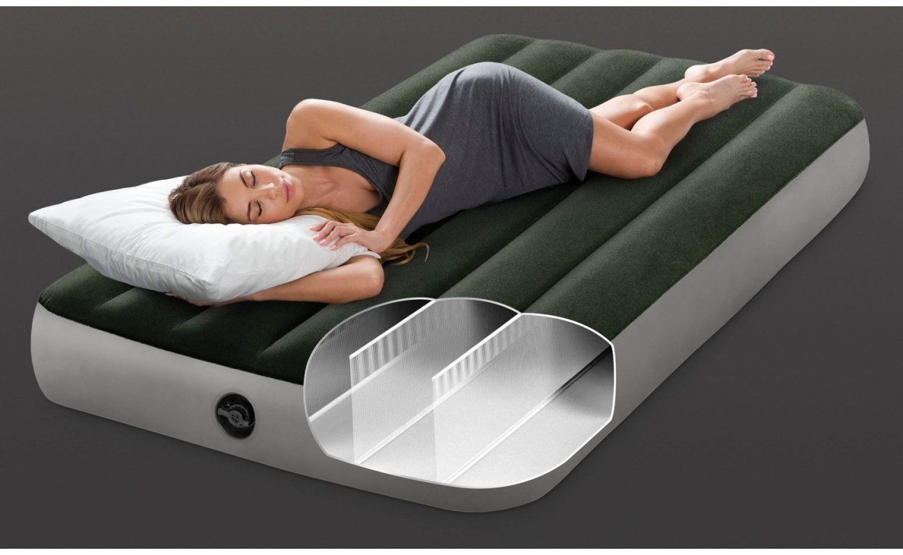 Pripučiamas čiužinys INTEX Twin Dura-Beam, Prestige Downy Airbed 99x191x25cm