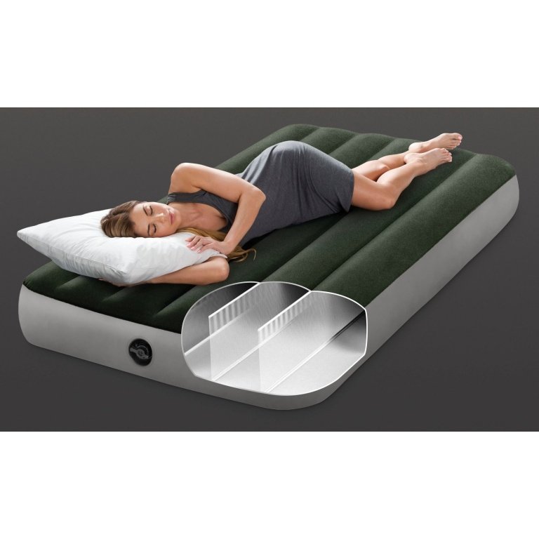 Pripučiamas čiužinys INTEX Twin Dura-Beam, Prestige Downy Airbed 99x191x25cm