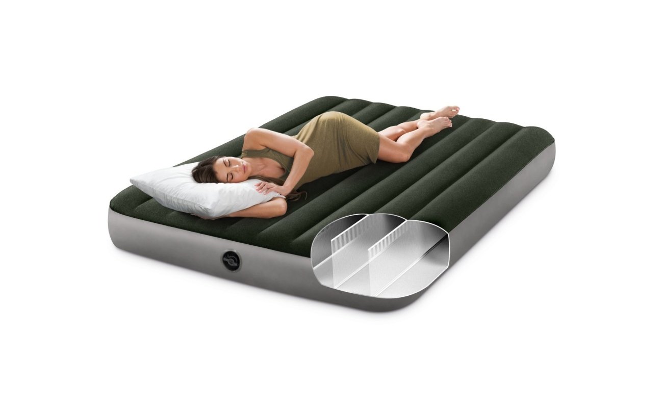 Pripučiamas čiužinys INTEX Queen Dura-Beam, Prestige Downy Airbed 152x203x25cm