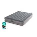 Pripučiamas čiužinys INTEX Queen Dura-Beam, Prestige Downy Airbed su USB pompa, 152x203x30cm