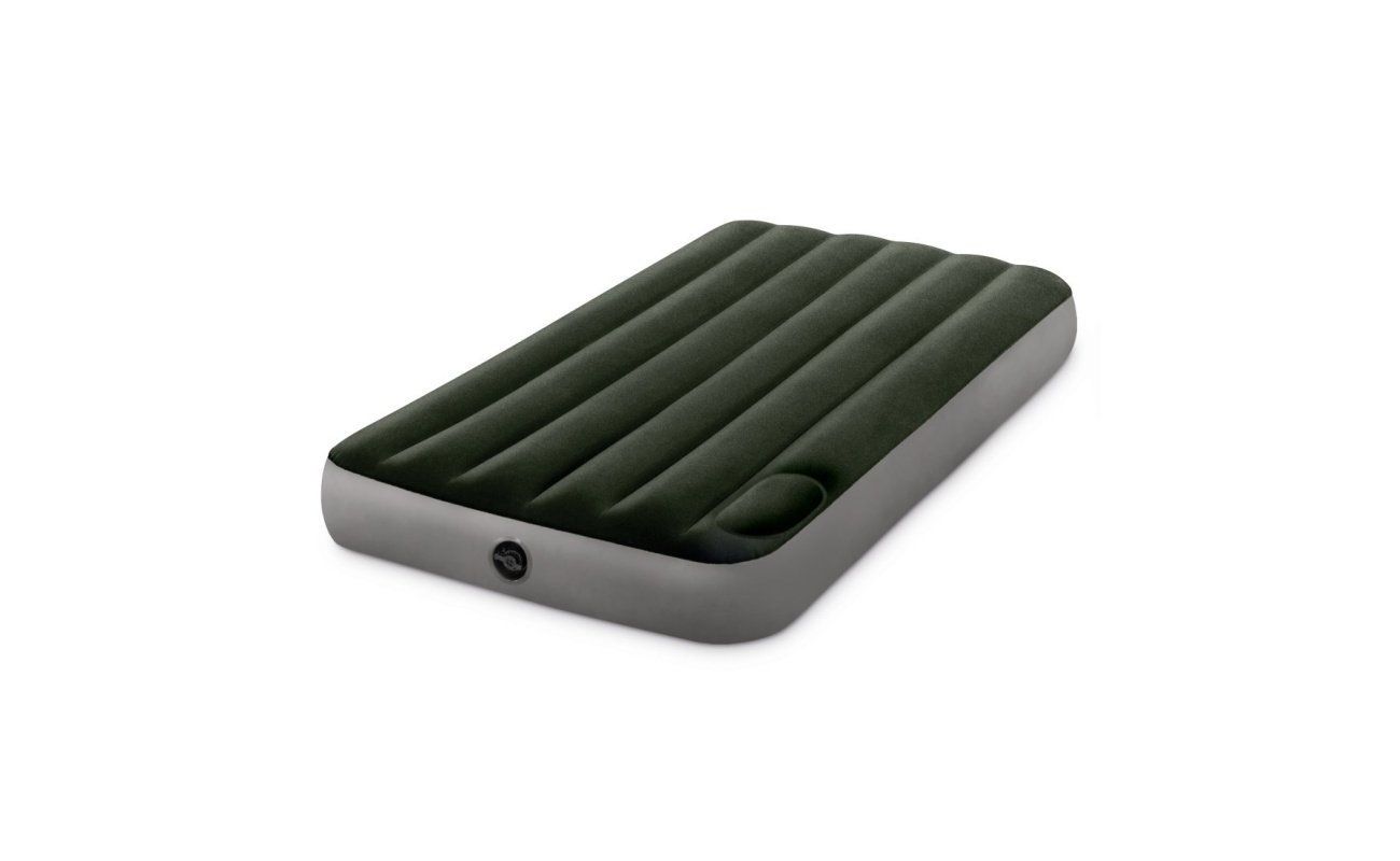 Pripučiamas čiužinys INTEX Twin Dura-Beam, Downy Airbed su integruota pompa 99x191x25cm