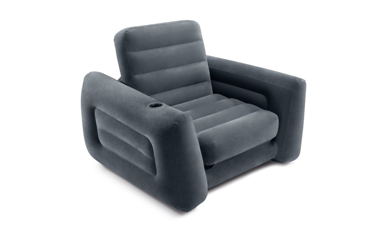 Pripučiamas fotelis-sulankstoma sofa INTEX 2in1, 117x224x66cm