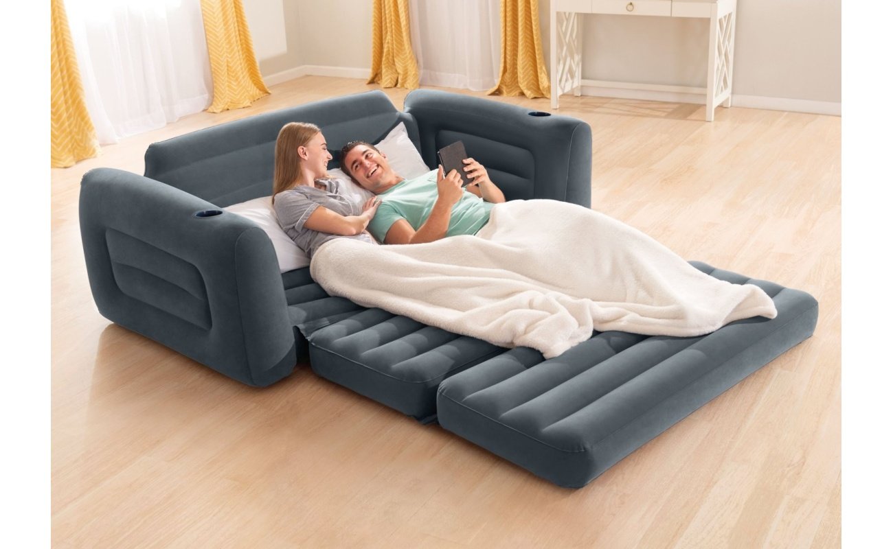 Pripučiama sofa-lova INTEX 2in1, 224x203x66cm