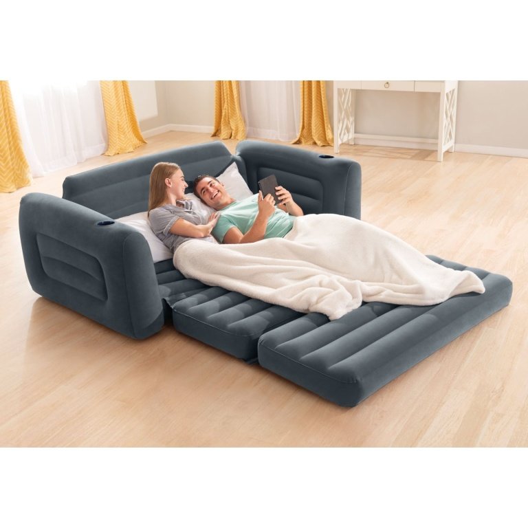 Pripučiama sofa-lova INTEX 2in1, 224x203x66cm