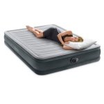 Pripučiamas čiužinys-lova INTEX Queen Comfort-Plush, Airbed W/Fiber-Tech RP su pompa,152x203x33cm