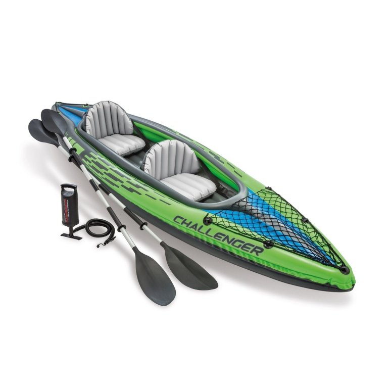 Pripučiama Baidarė (dvivietė) INTEX Challenger K2, Kayak 351x76x38cm