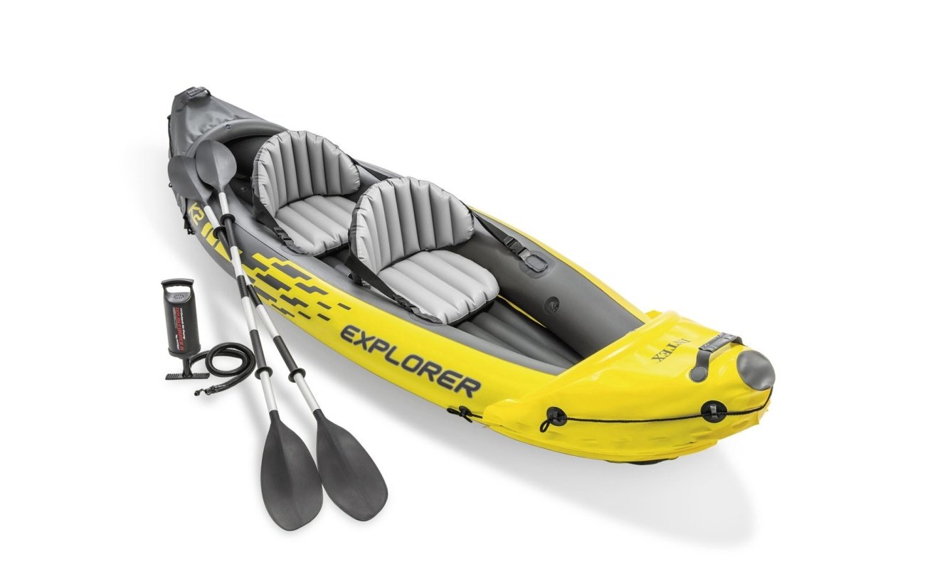 Pripučiama Baidarė (dvivietė) INTEX  Explorer K2, Kayak 312x91x51cm
