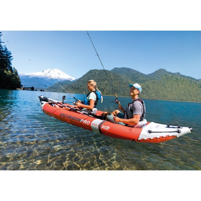 Pripučiama Baidarė (dvivietė) INTEX  Excursion Pro K2, Kayak 384x94x46cm