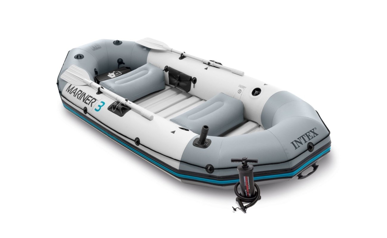 Pripučiama valtis INTEX Mariner 3 /3 asmenims, komplektas. 297x127x46cm