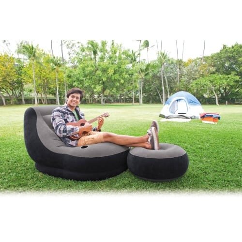Pripučiama kedė su pufu INTEX Ultra Lounge 102x137x76cm, 64x28cm