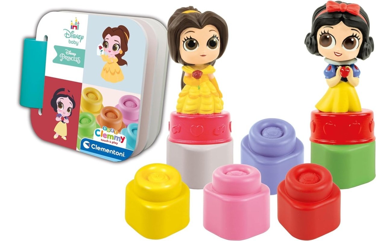 Clementoni kaladėlės Soft Clemmy su Knygute “Disney Princess”