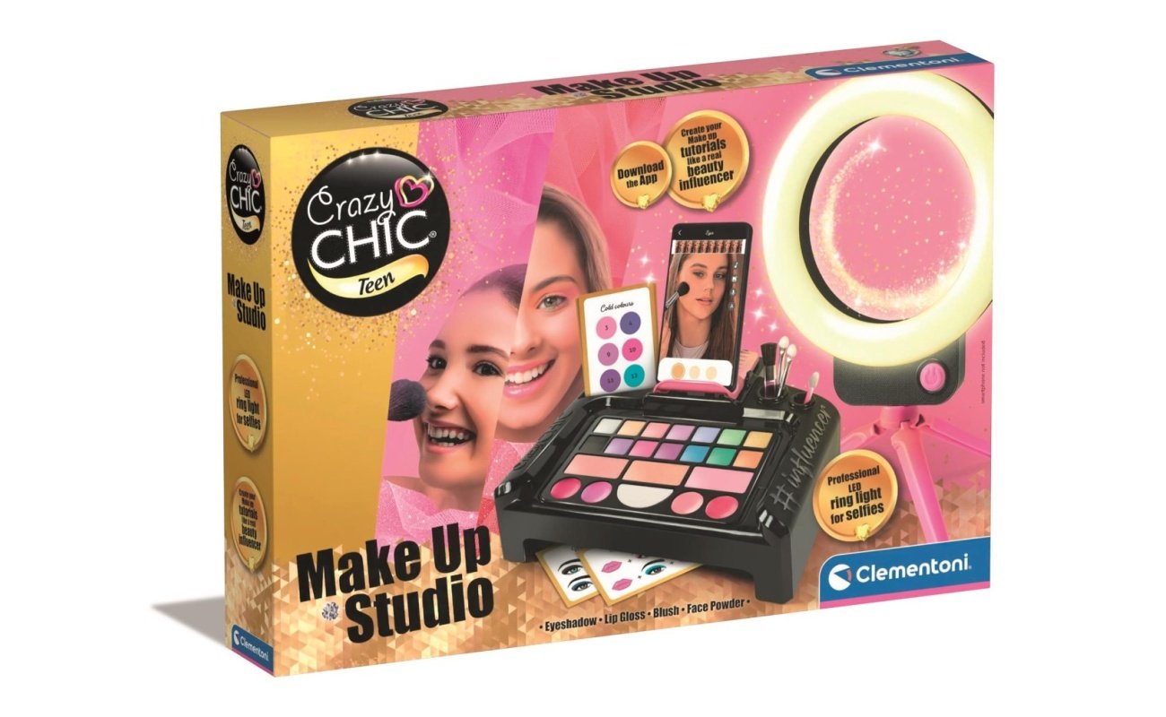 Clementoni kosmetikos rinkinys-Crazy Chick “Make up Studio”
