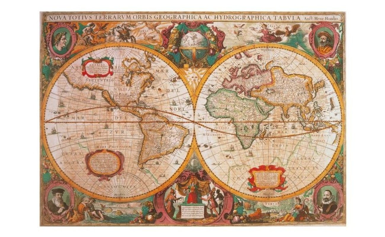 Clementoni dėlionė “OLD MAP” 1000pcs