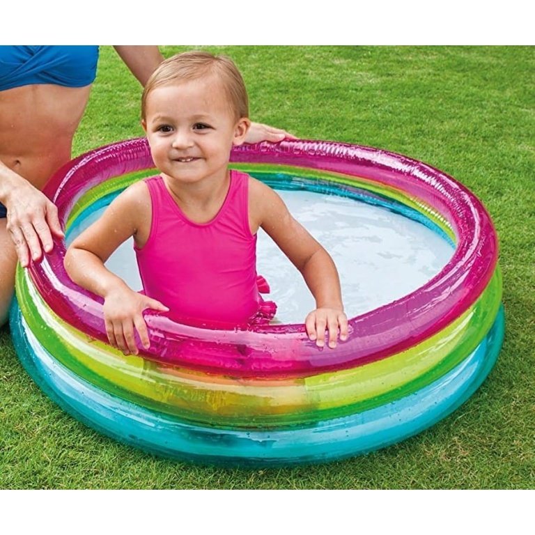 Baseinas pripučiamas INTEX Rainbow Baby Pool 86x25cm