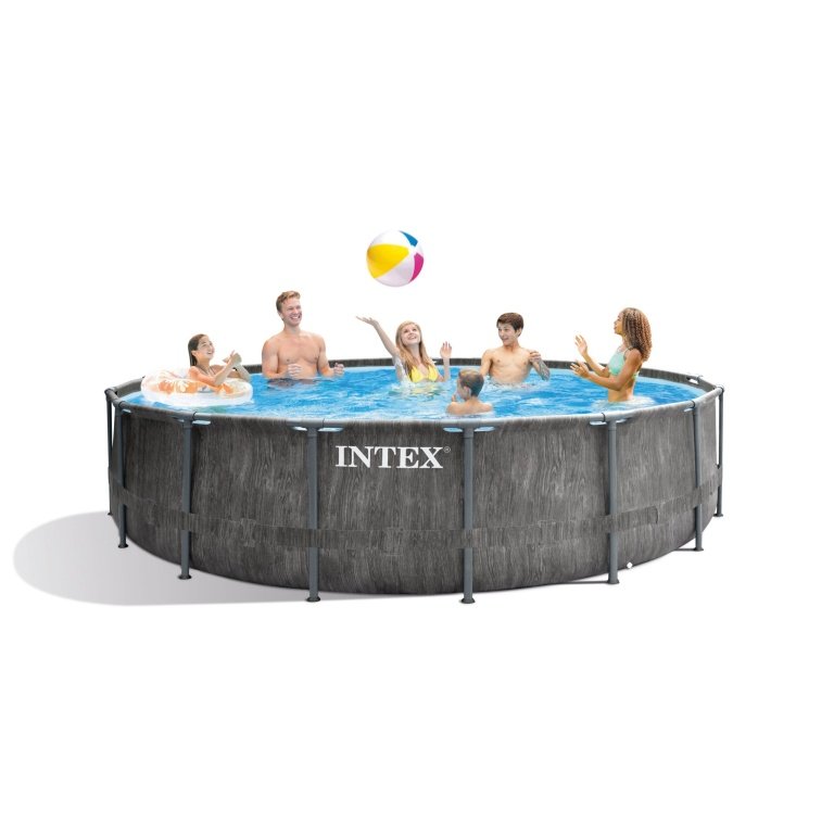 Karkasinis baseinas INTEX Greywood Prism Frame Premium Pool Set 4.57 x 1,22m