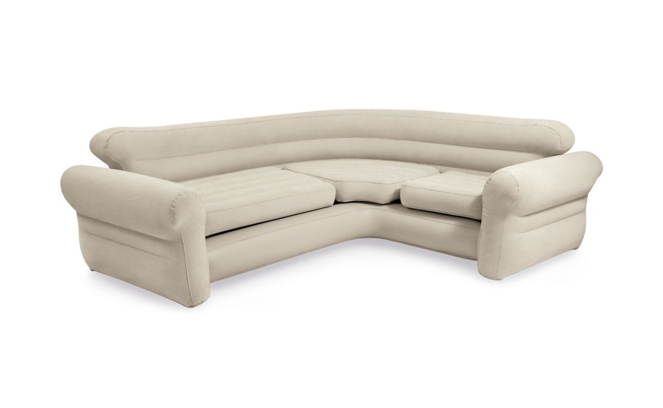 Pripučiama kampinė sofa INTEX 257x203x76 cm
