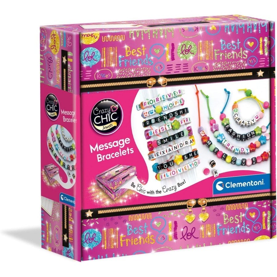Clementoni Crazy Chic Message Bracelets – apyrankių kūrimo rinkinys - Image 3