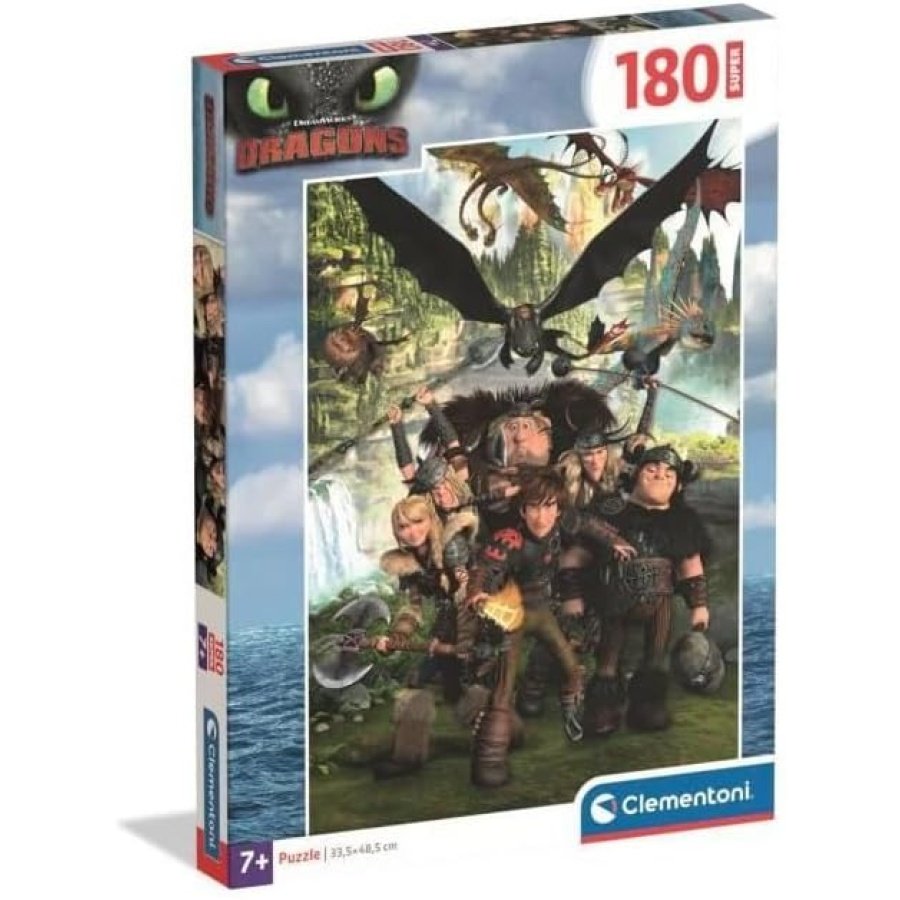 Clementoni Dragon Trainer dėlionė 180 det - Image 1