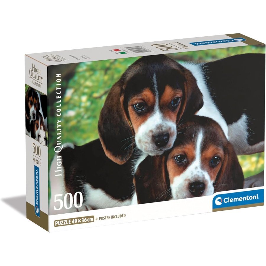 Clementoni dėlionė „Šuniukai“ 500 detalių - Image 1