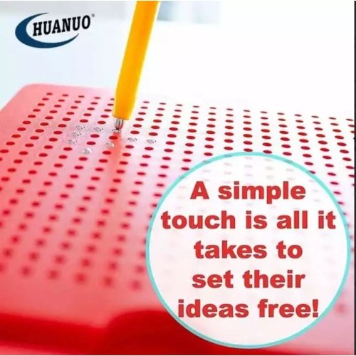 Magnetinės piešimo lentos MagPad rutuliukų ir skylučių detalė