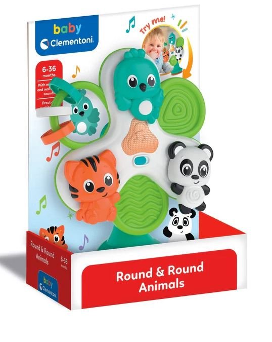 17915 clementoni gyvūnų karuselė 1 Clementoni bērnu dzīvnieku karuselis Apaļš un apaļš dzīvnieks - Image 1