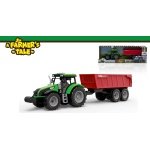 Rotaļlietu traktors ar piekabi un gaismām, skaņas