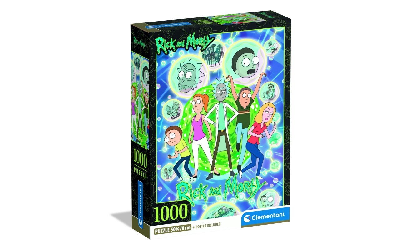 Clementoni Rick and Morty dėlionė, 1000 detalių