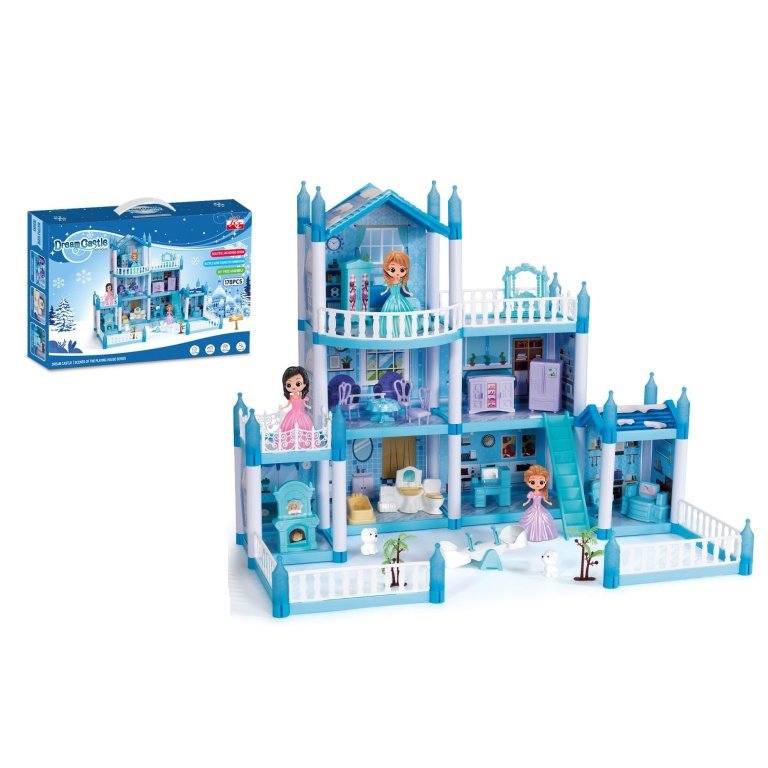 Didelė lėlių pilis su baldais 178 det. Dream Castle