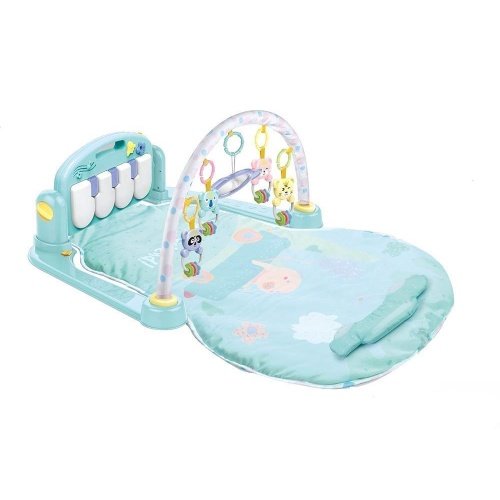 Kūdikių žaidimų kilimėlis su pianinu ir žaislais