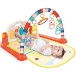 Kūdikių žaidimų kilimėlis su pianinu ir žaislais