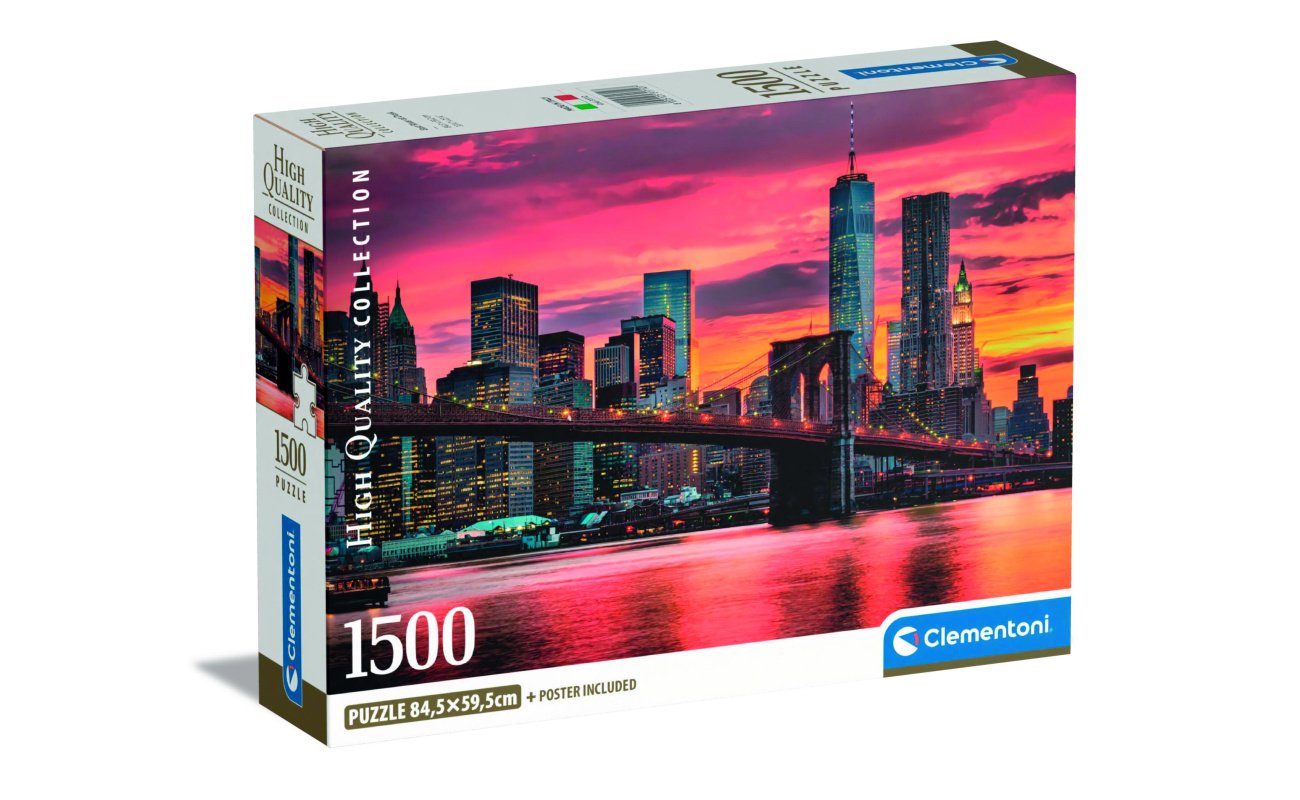 Clementoni East River At Dusk Puzzle, 1500 gabaliņi