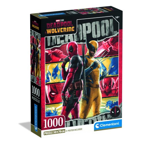 Clementoni Deadpool & Wolverine dėlionė, 1000 detalių