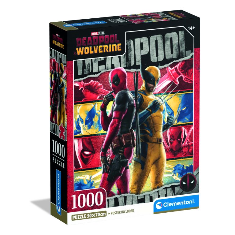 Clementoni Deadpool & Wolverine dėlionė, 1000 detalių