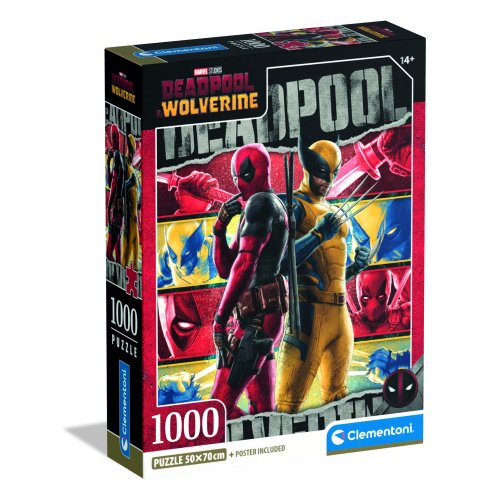 Clementoni Deadpool & Wolverine Puzzle, 1000 gabaliņi