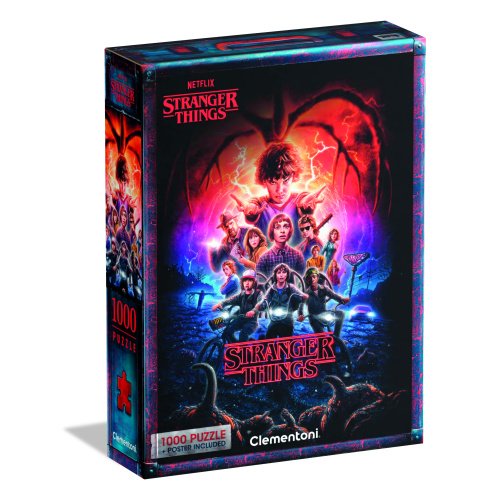 Clementoni Stranger Things dėlionė, 1000 detalių (Kopija)