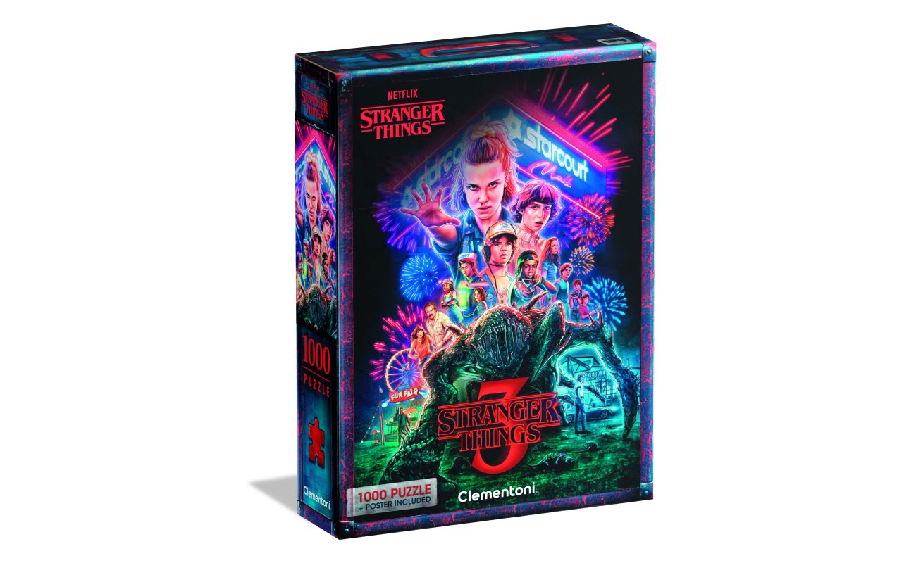 Clementoni Stranger Things dėlionė, 1000 detalių (Kopija)