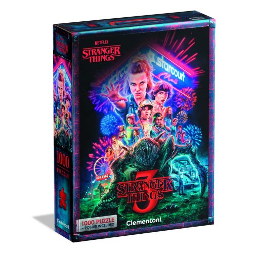 Clementoni Stranger Things Puzzle, 1000 gabaliņi (Kopija)
