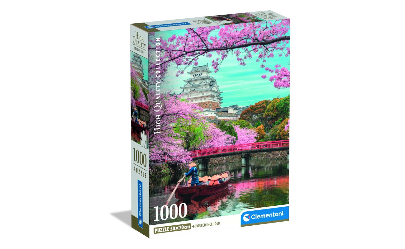 Clementoni Himeji Castle in Spring dėlionė, 1000 detalių