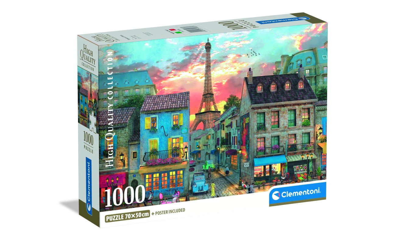 Clementoni Streets of Paris dėlionė, 1000 detalių